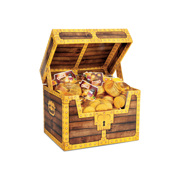 Coffret 24 cm 80 Filets de Pièces en Chocolat 30g Chocomonnaie