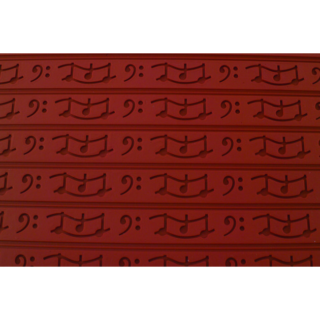 Tapis Relief silicone Musique 30 mm - Tapis de cuisson 560 x 390 mm