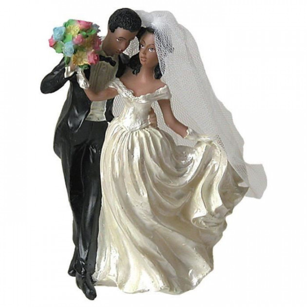 Figurine Mariage Maries Metisse 12 cm