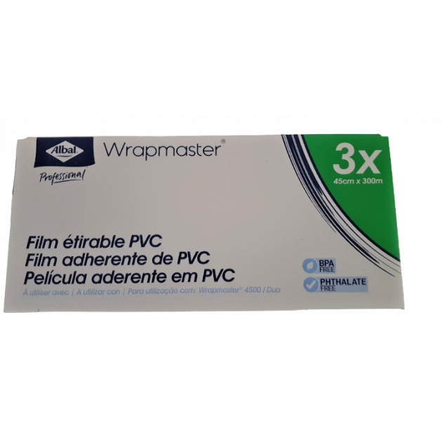 Wrapmaster, film étirable alimentaire 30 cm x 100 m pour Wrapmaster 1000  Universel