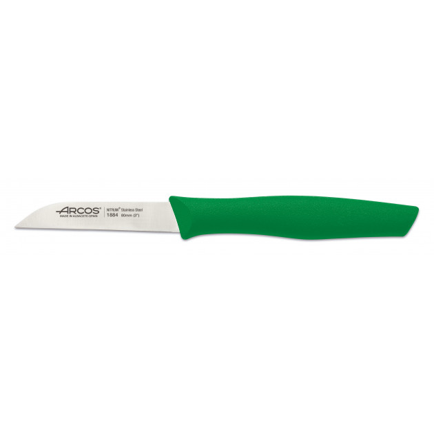 Couteau d'Office Inox 8 cm Vert Arcos NOVA