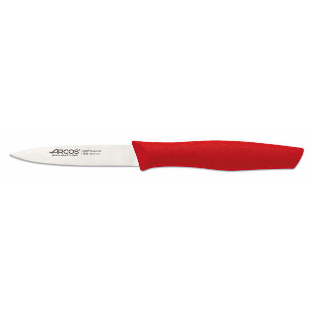 Couteau d'Office Inox 8,5 cm Rouge Arcos NOVA