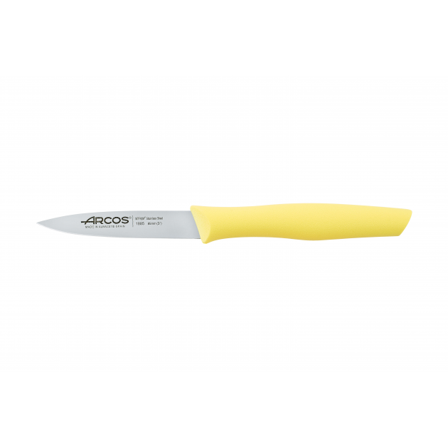 Couteau d'Office Inox 8,5 cm Jaune Citron Arcos NOVA