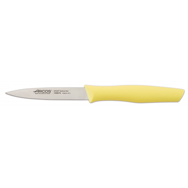 Couteau d'Office Inox 10 cm Jaune Citron Arcos NOVA