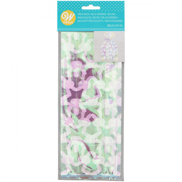 Sachet bonbon Lapins Irisés (x10) Wilton