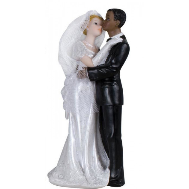 FIN DE SERIE Figurine Mariage Mixte 2 Modeles 18 cm