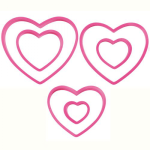 Lot de 6 Emporte-Pièces Cœur Wilton Lot de 6 Emporte-Pièces Cœur Wilton