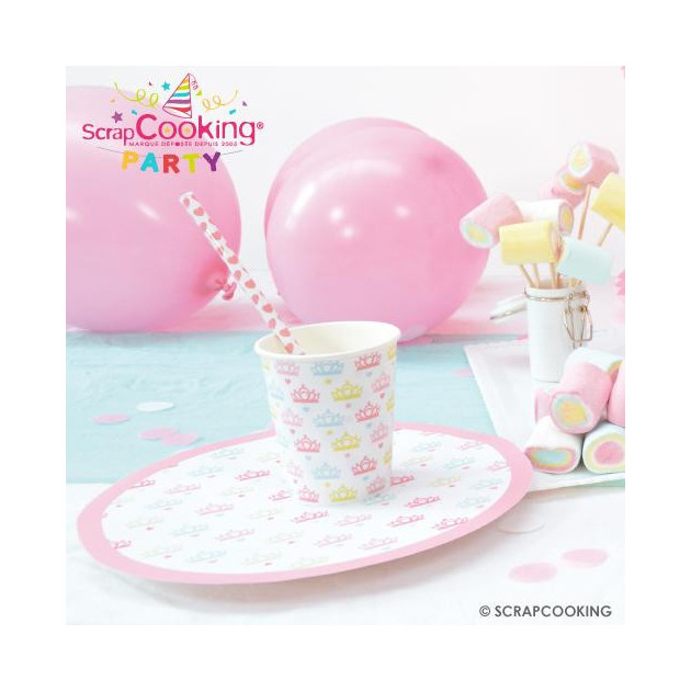 Presentation de la collection Scrpacooking Party (Princesse party) (articles vendus separement)