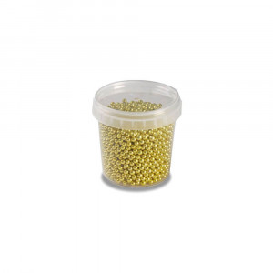 Perles en Sucre Or Métallisé Ø 4 mm 120 g Pavoni Perles en Sucre Or Métallisé Ø 4 mm 120 g Pavoni