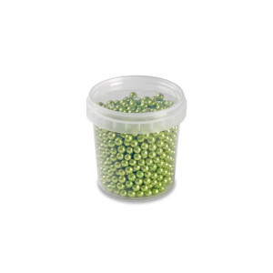Perles en Sucre Vert Métallisé Ø 4 mm 120 g Pavoni Perles en Sucre Vert Métallisé Ø 4 mm 120 g Pavoni