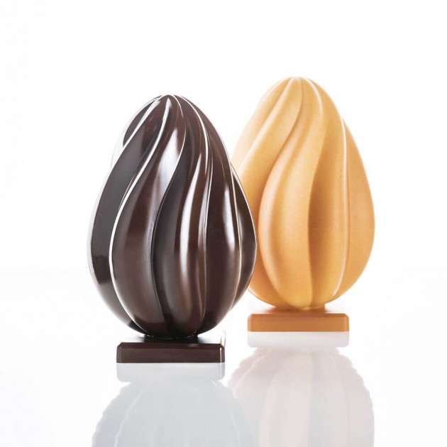 Moule Chocolat Œuf Helical Ø 14 x H 21,8 cm (x2) Pavoni