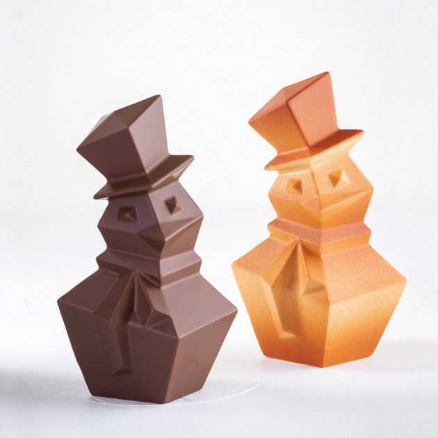 Moule Chocolat Snowman 12,5 x 12,1 x H 20 cm (x2) Pavoni