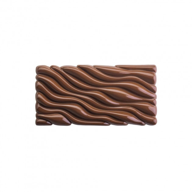 Moule Tablette Chocolat Fluid Vallée 15,4 x 7,7 x H 1,1 cm (x3) Pavoni