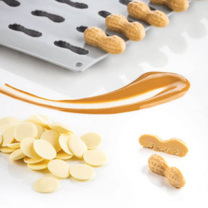 Moule Silicone Gourmand Cacahuète 4,7 x 1,9 x H 1,6 cm (x24) Pavoni Moule Silicone Gourmand Cacahuète 4,7 x 1,9 x H 1,6 cm (x24) Pavoni