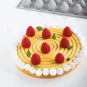 Mini Moule Silicone Individuel pour Patisserie: petit format de gateau,  rond, plat souple