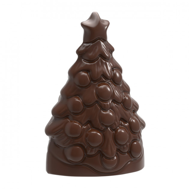 Moule Chocolat Arbre de Noël 9 x 5,9 cm (x4) Chocolate World