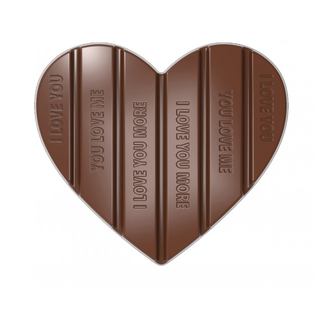 Moule Tablette Chocolat Lovely 15 x 7,6 cm x H 1 cm (x3) Pavoni -  , Achat, Vente