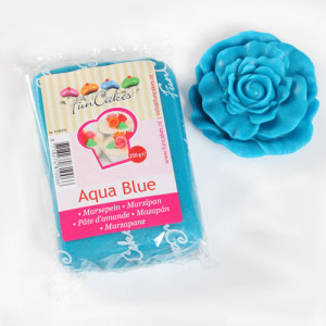 DLUO Courte Pâte d'amande Bleu Mer 20% 250g Funcakes DLUO Courte Pâte d'amande Bleu Mer 20% 250g Funcakes