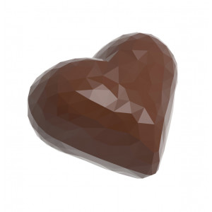 Moule Chocolat Cœur Double à Facettes 3,4 x 2,8 cm (x21) Chocolate World Moule Chocolat Cœur Double à Facettes 3,4 x 2,8 cm (x21) Chocolate World