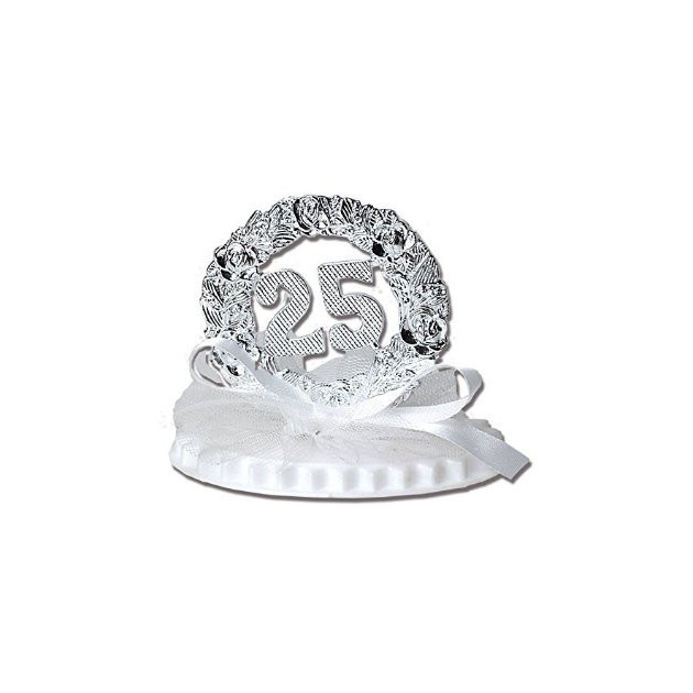 Figurine Anniversaire de Mariage Noces d'Argent 7.5 cm