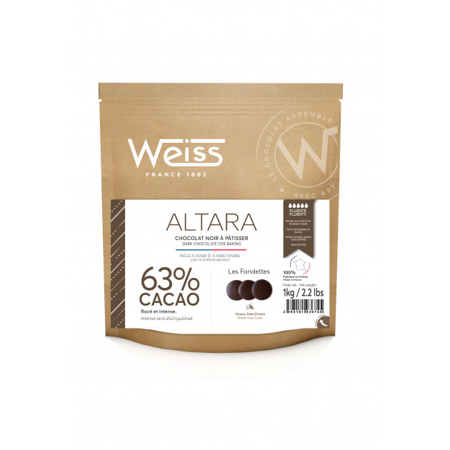 Chocolat Noir 63% Altara 1 kg Weiss