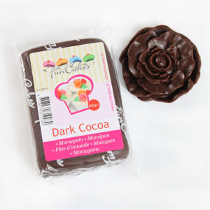 DLUO Courte Pâte d'amande Chocolat noir 20% 250g Funcakes
