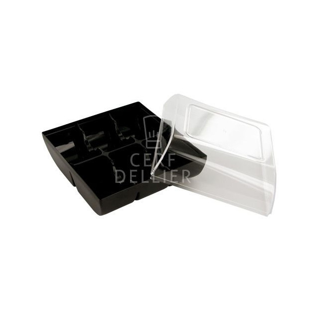 Boîte a Macarons Noire pour 6 Macarons Boîte a Macarons Noire pour 6 Macarons