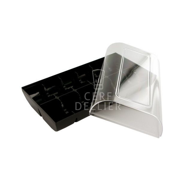 BoÃ®te a Macarons Noire pour 12 Macarons