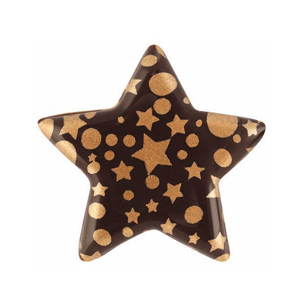 Décor en Chocolat Etoile Scintillante 3,7 cm (x112) Florensuc