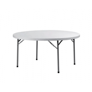 Table Ronde Blanche 8 Personnes Congrès Lyrose