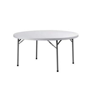 Table Ronde Blanche 10 Personnes Congrès Lyrose