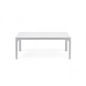 Table Basse en Résine 60 x 100 cm Blanche Net Nardi