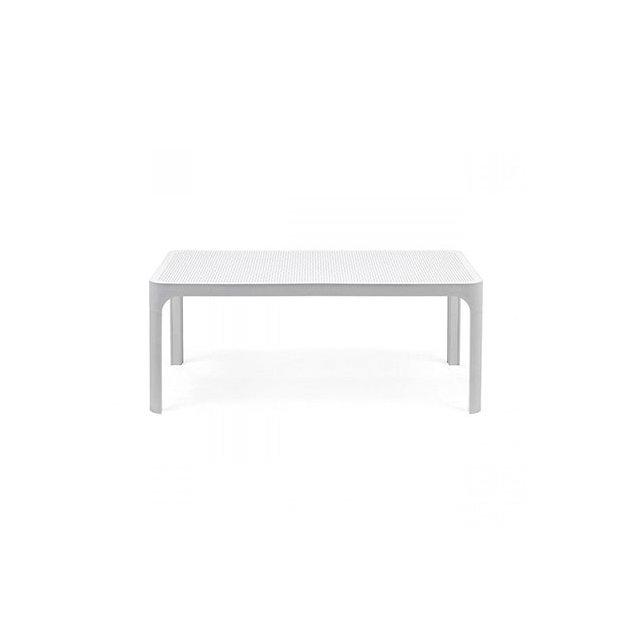 Table Basse en Résine 60 x 100 cm Blanche Net Nardi