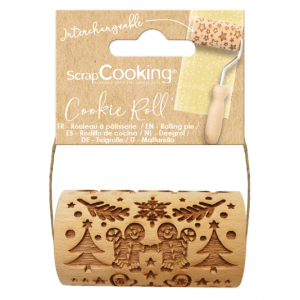 Mini Rouleau à Pâtisserie Empreinte Pain d'Epices 7 cm Scrapcooking Mini Rouleau à Pâtisserie Empreinte Pain d'Epices 7 cm Scrapcooking