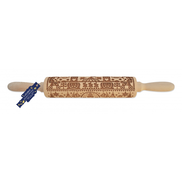 FIN DE SERIE Rouleau à Pâtisserie Motif Casse Noisette 39 cm Scrapcooking