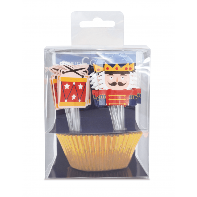 24 Caissettes Cupcakes + 24 Cake Toppers Casse Noisette Scrapcooking