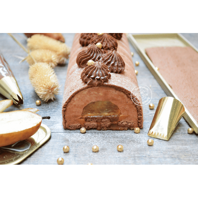 Génoise bûche de noël