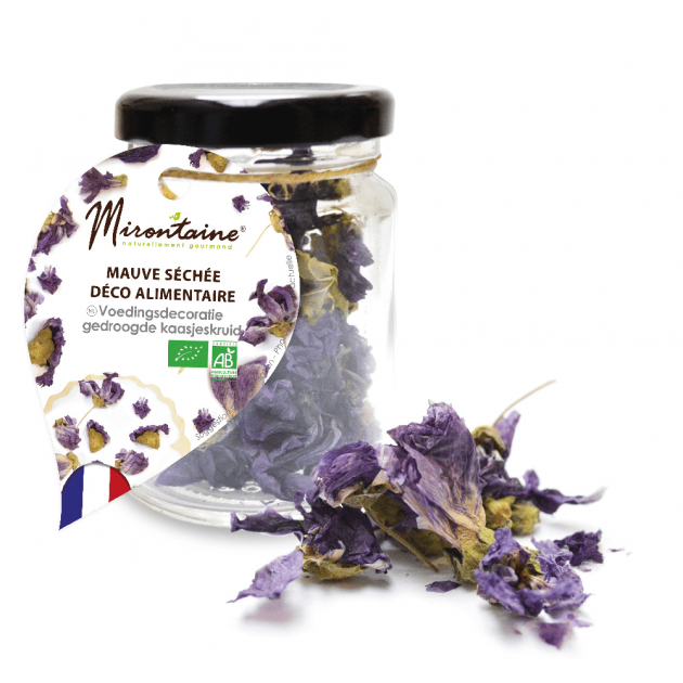 Mauve Fleur Séchée Comestible Bio 1,5 g Mirontaine : achat, vente - Cuisine  Addict
