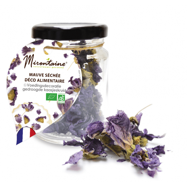 Mauve Fleur Séchée Comestible Bio 1,5 g Mirontaine