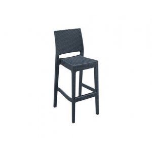 Tabouret Tressé Jamaïca Anthracite Siesta Tabouret Tressé Jamaïca Anthracite Siesta