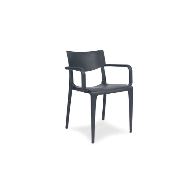 Fauteuil en Polypropylène Town Anthracite Ezpeleta