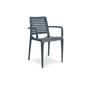 Fauteuil en Polypropylène Park Anthracite Ezpeleta Fauteuil en Polypropylène Park Anthracite Ezpeleta