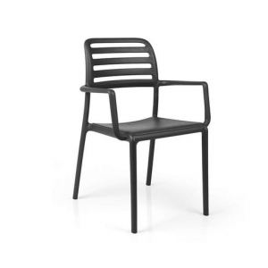 Fauteuil en Polypropylène Costa Bistrot Anthracite Nardi Fauteuil en Polypropylène Costa Bistrot Anthracite Nardi