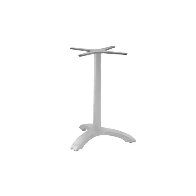 Pied de Table Base 3 Branches en Métal Gris Aluminium Athena Lyrose