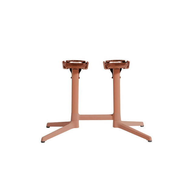 Pied de Table Double Terracotta X 2.0 Grosfillex