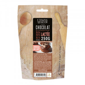 Chocolat de Couverture Au Lait Lactée 35% 250 g Patisdécor Chocolat de Couverture Au Lait Lactée 35% 250 g Patisdécor
