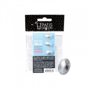 Emballage Pour Bonbons Argenté 50 feuilles Patisdécor Emballage Pour Bonbons Argenté 50 feuilles Patisdécor