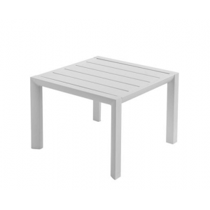 Table Basse Carrée 50 x 50 cm Blanc Glacier Sunset Grosfillex Table Basse Carrée 50 x 50 cm Blanc Glacier Sunset Grosfillex