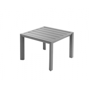 Table Basse Carrée 50 x 50 cm Gris Platinium Sunset Grosfillex Table Basse Carrée 50 x 50 cm Gris Platinium Sunset Grosfillex