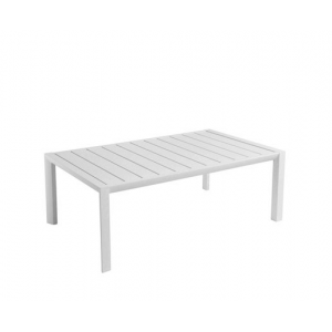 Table Basse Rectangulaire 100 x 60 cm Blanc Glacier Sunset Grosfillex Table Basse Rectangulaire 100 x 60 cm Blanc Glacier Sunset Grosfillex